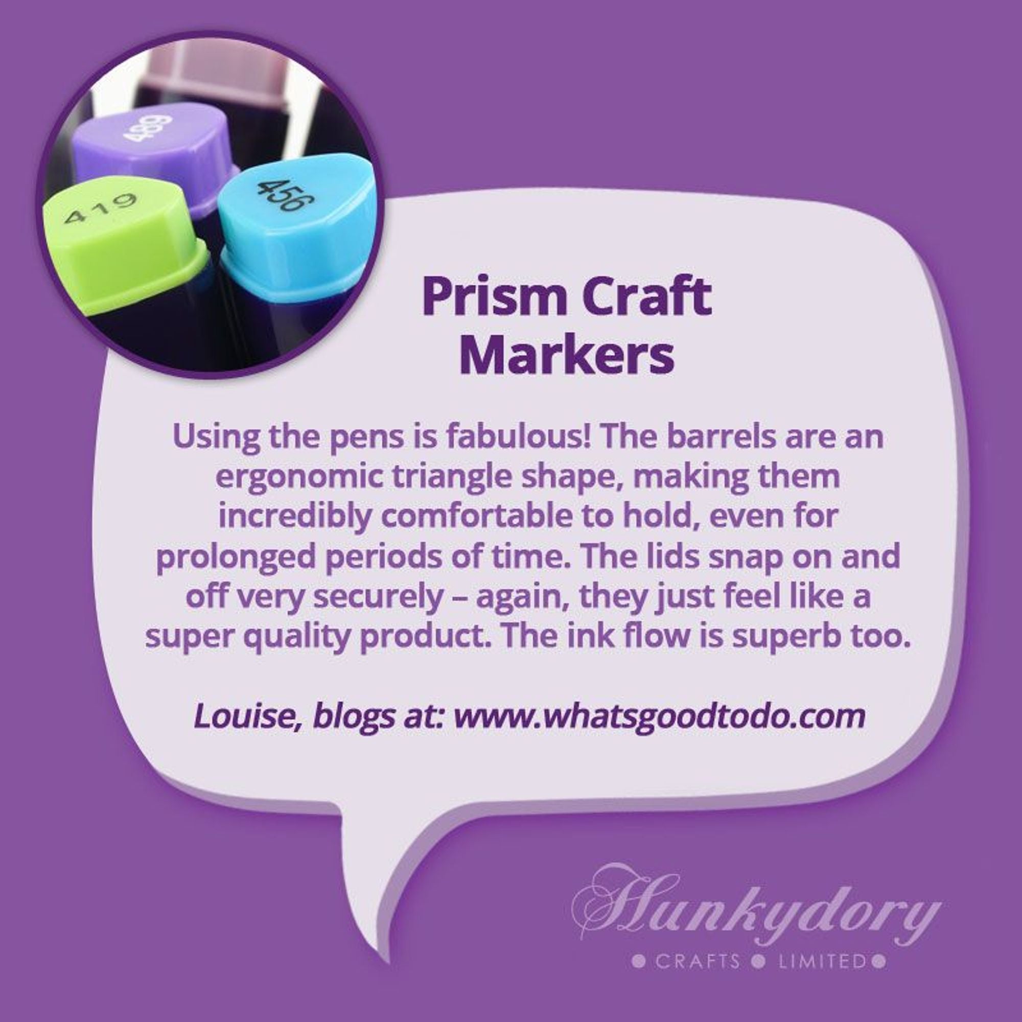 Prism Craft Markers Set 7 - Reds x 6 Pens