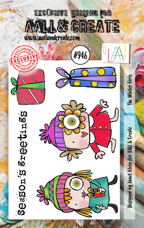 AALL and Create A7 Stamp Set - #946 - The Winter Girls