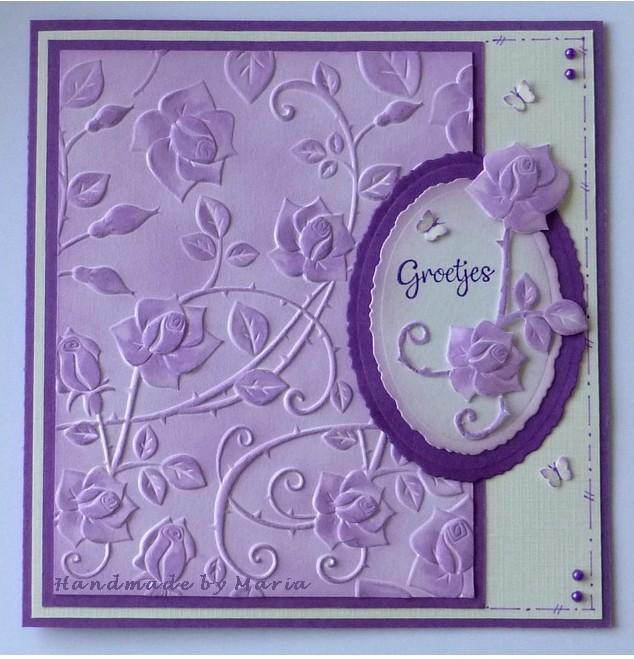 Nellie Embossing 3D Folder - Roses