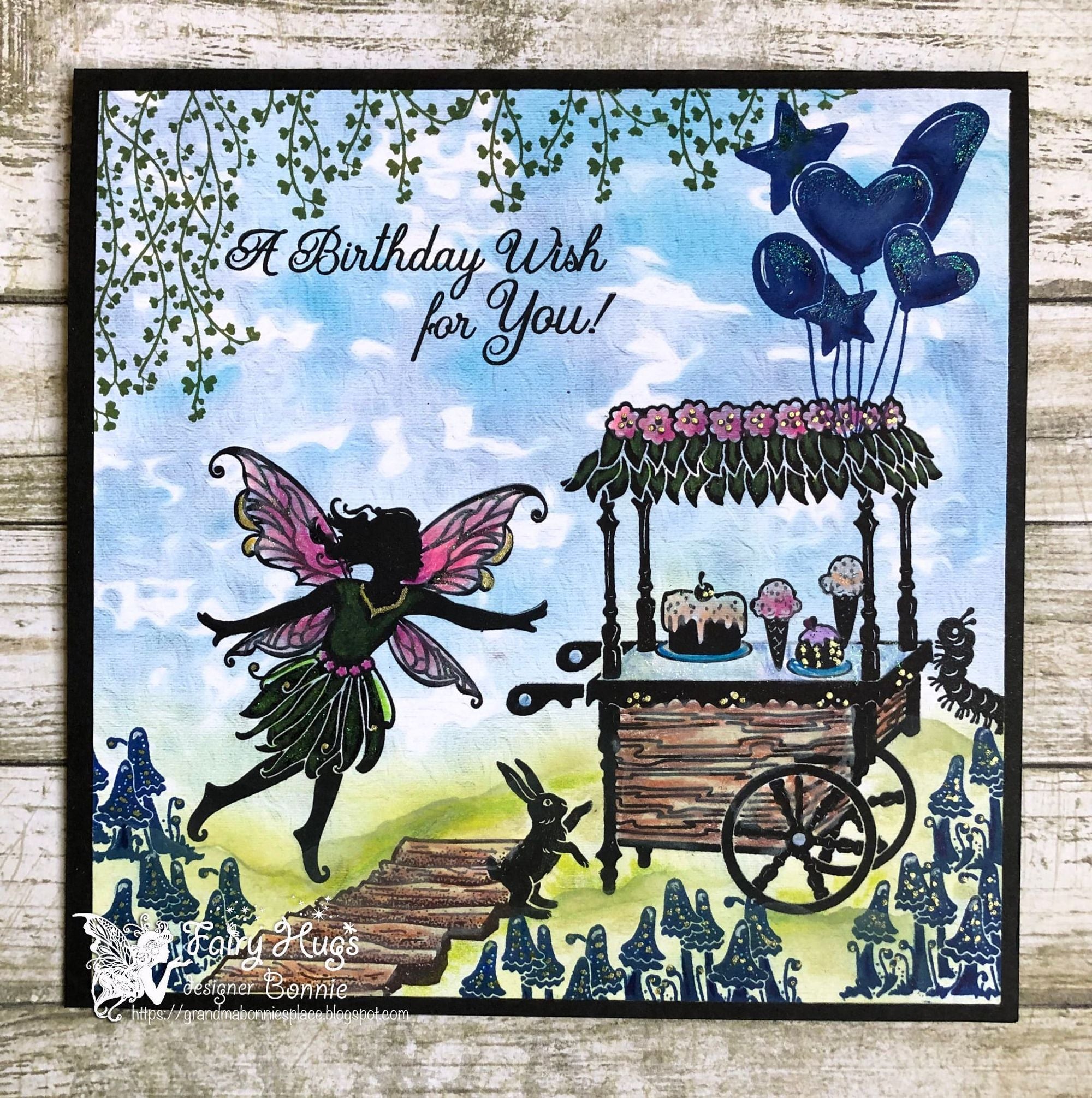 Fairy Hugs Stamps - Fairy Treat Cart