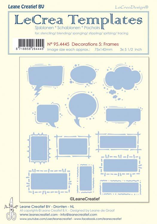 LeCrea Stencil Decorations 5. Frames