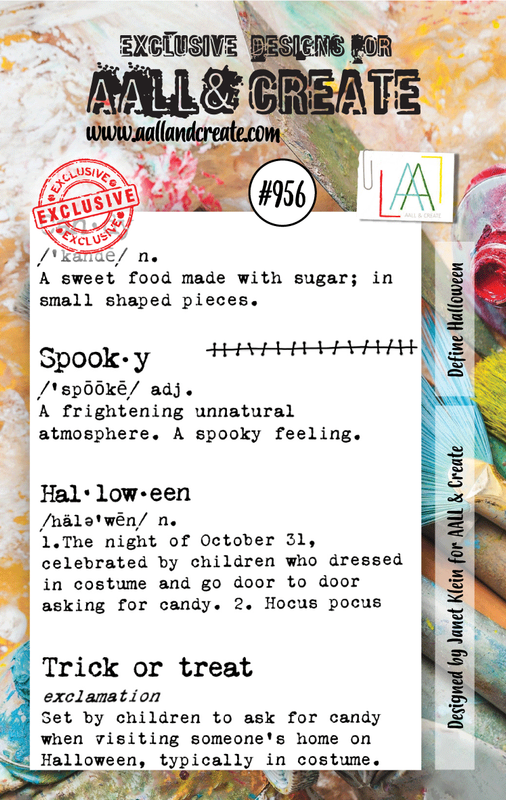 AALL and Create #956 - A7 Stamp Set - Define Halloween