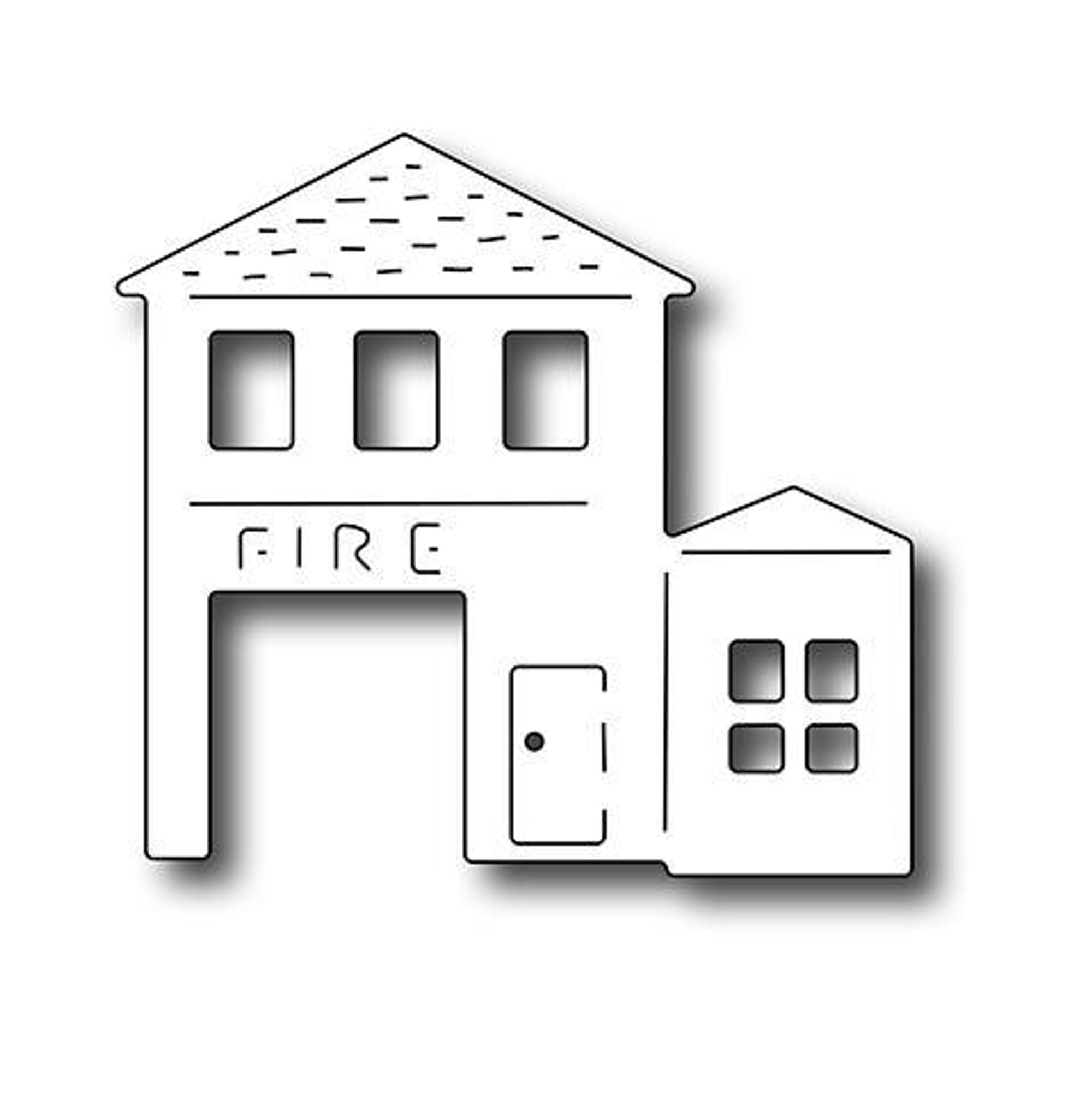 Frantic Stamper Precision Die - Village Firehouse