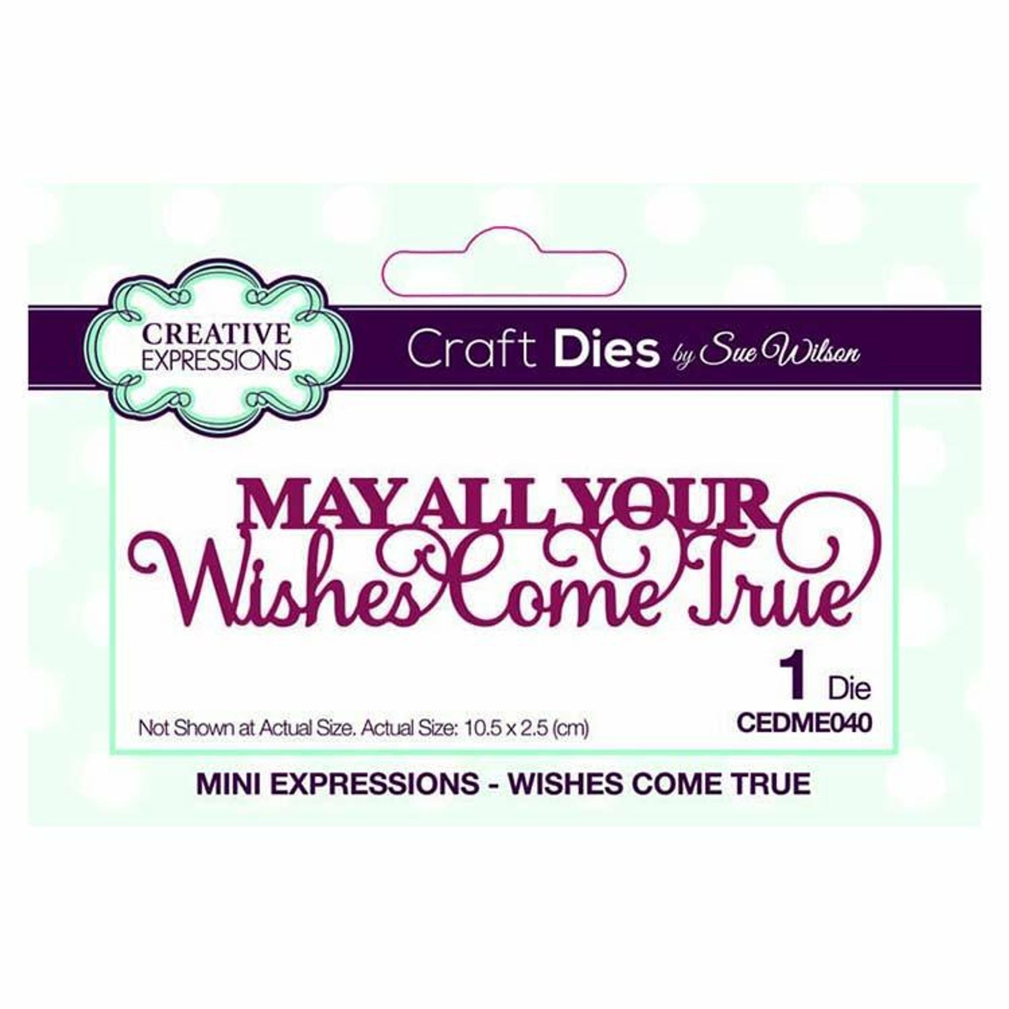Dies by Sue Wilson Mini Expressions Collection Wishes Come True