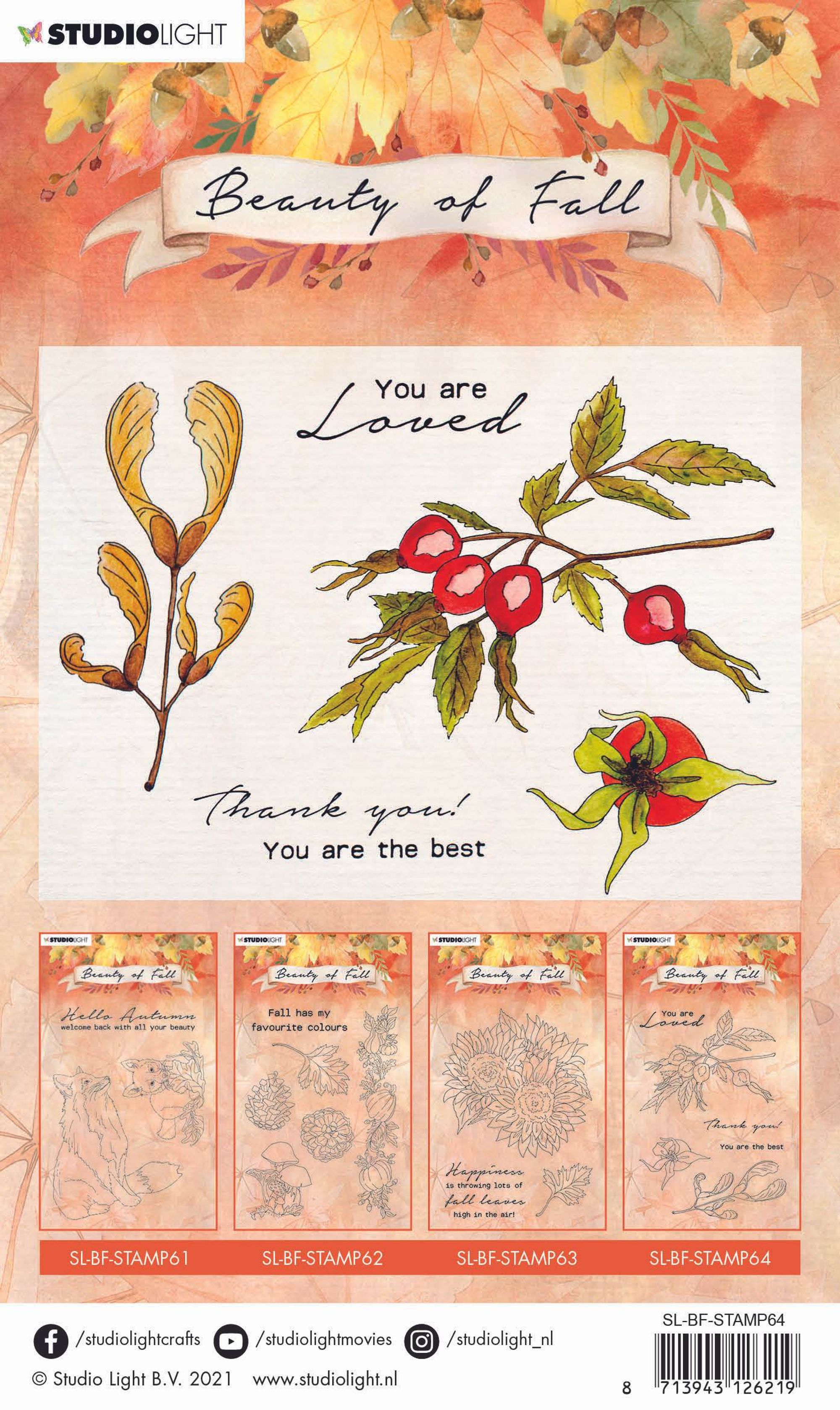 SL Clear Stamp Rose Hips Beauty Of Fall 105x148mm nr.64