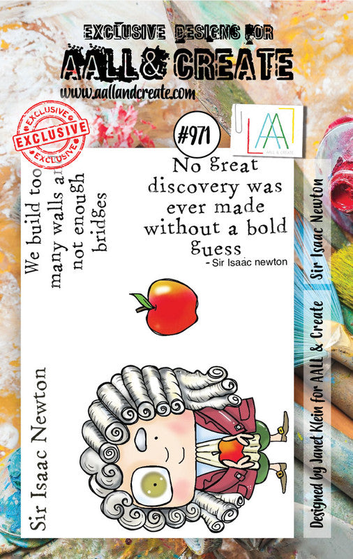 AALL and Create #971 - A7 Stamp Set - Sir Isaac Newton