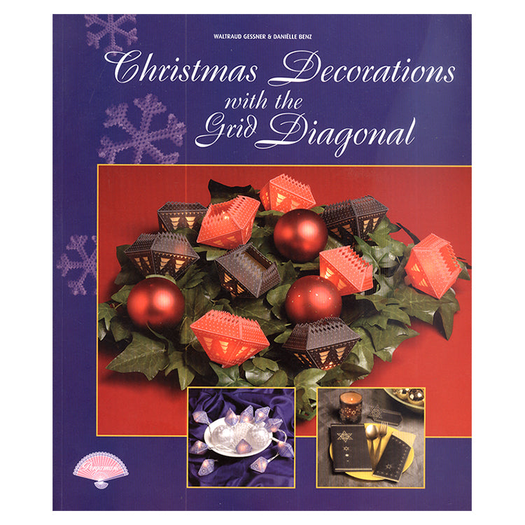 Pergamano Book Christmas Decorations with Diagonal Grid