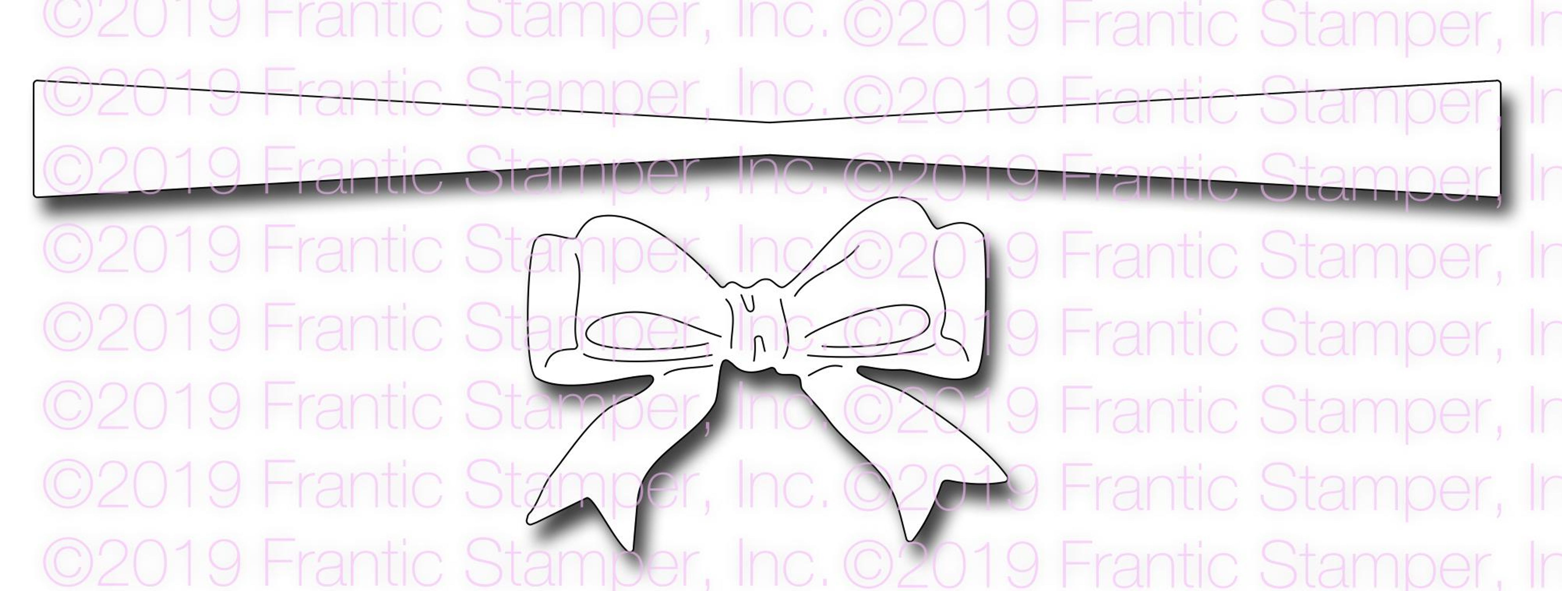 Frantic Stamper Precision Die - Cinched Ribbon Bow