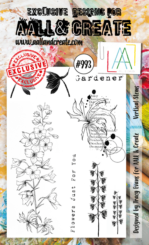 AALL and Create #993 - A6 Stamp Set - Vertical Stems