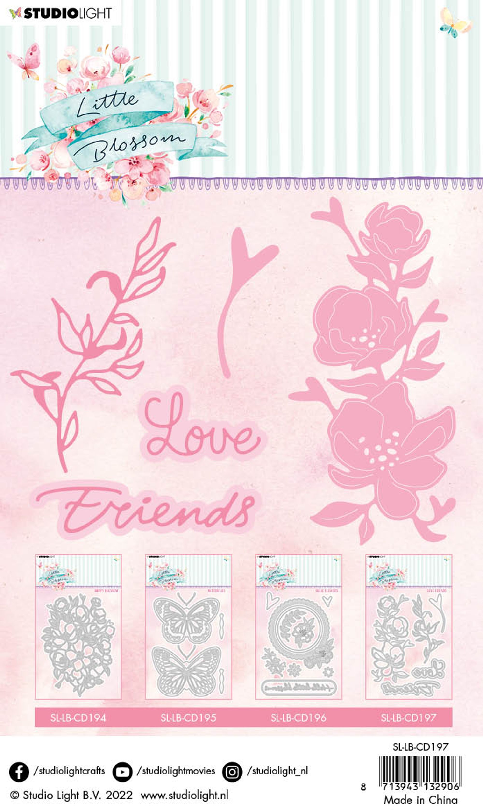 SL Cutting Die Love Friends Little Blossom 102x150x1mm 1 PC nr.197