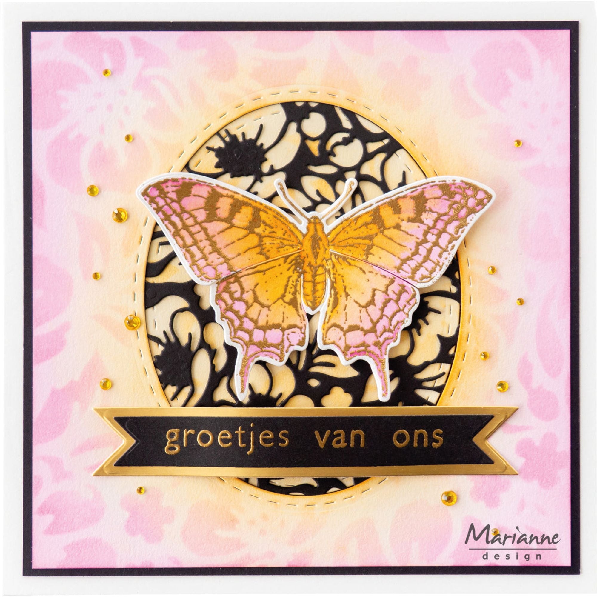 Marianne Design Clear Stamp & Die Set - Tiny's Butterfly XL
