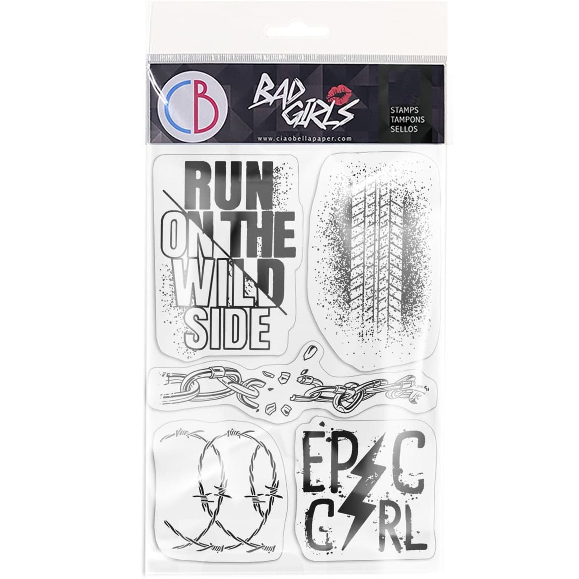 Ciao Bella Clear Stamp Set 4"x6" Epic Girl