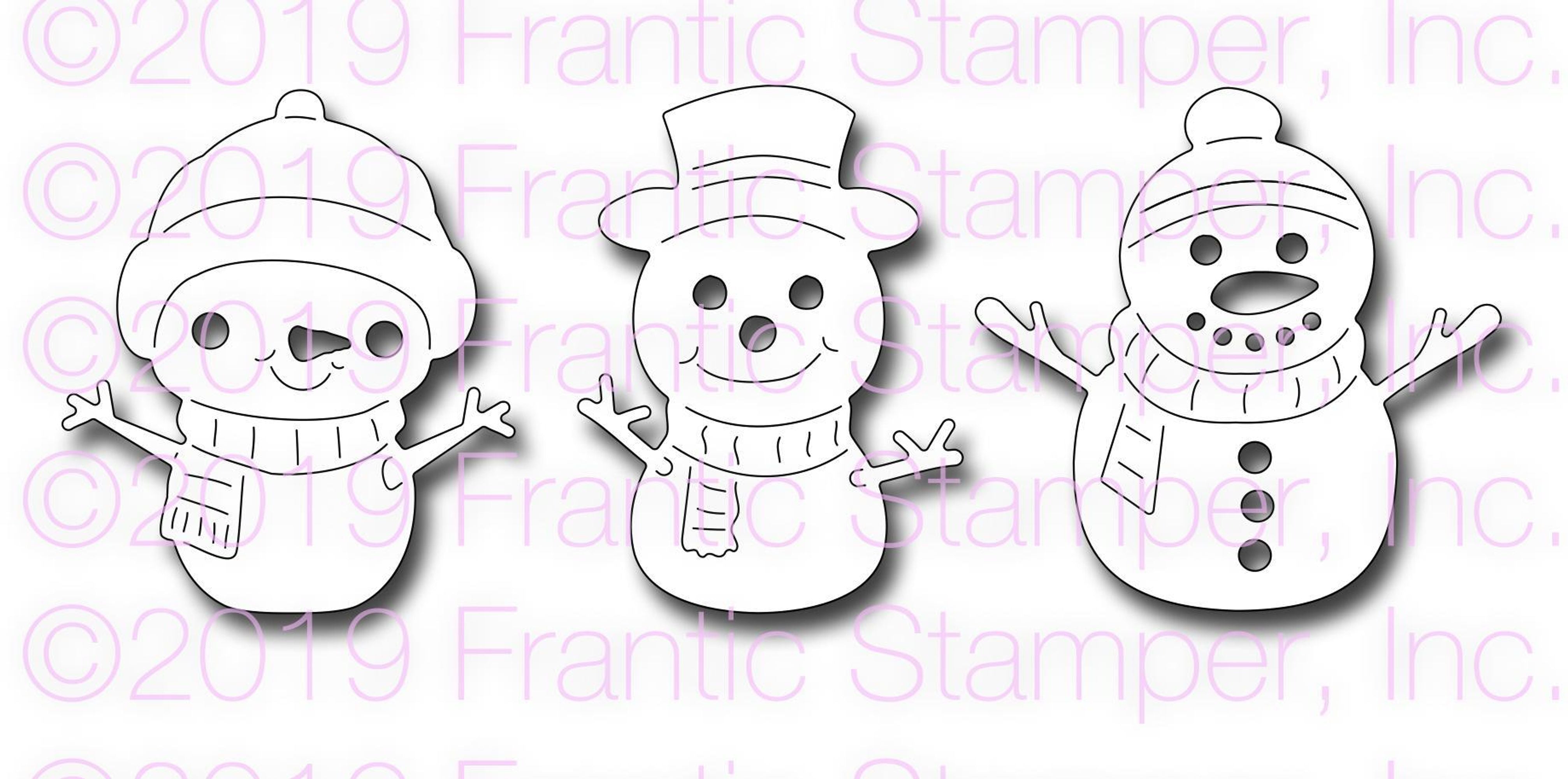 Frantic Stamper Precision Die - Lil' Snowmen