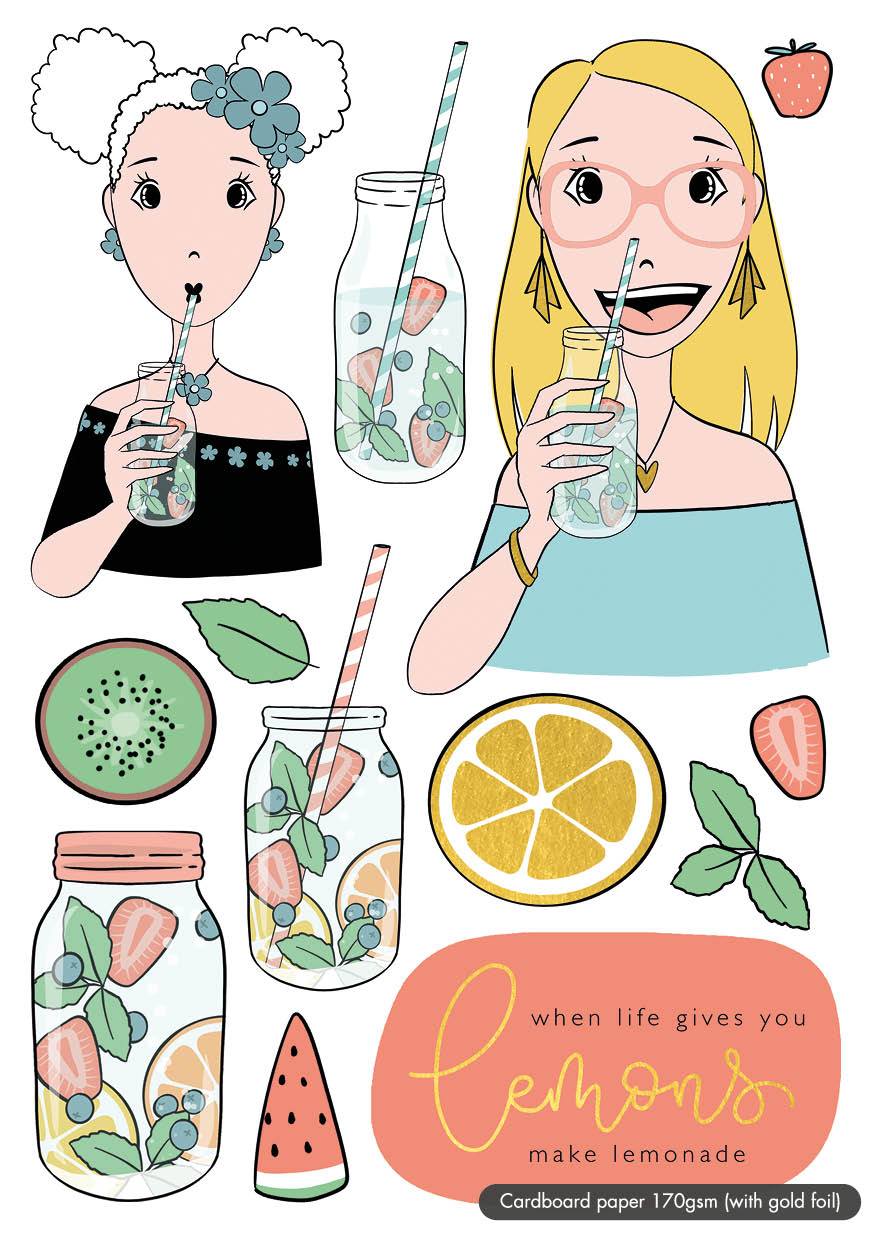 Karin Joan Die Cut Block Missees Collection 148x210mm 20 SH nr.03