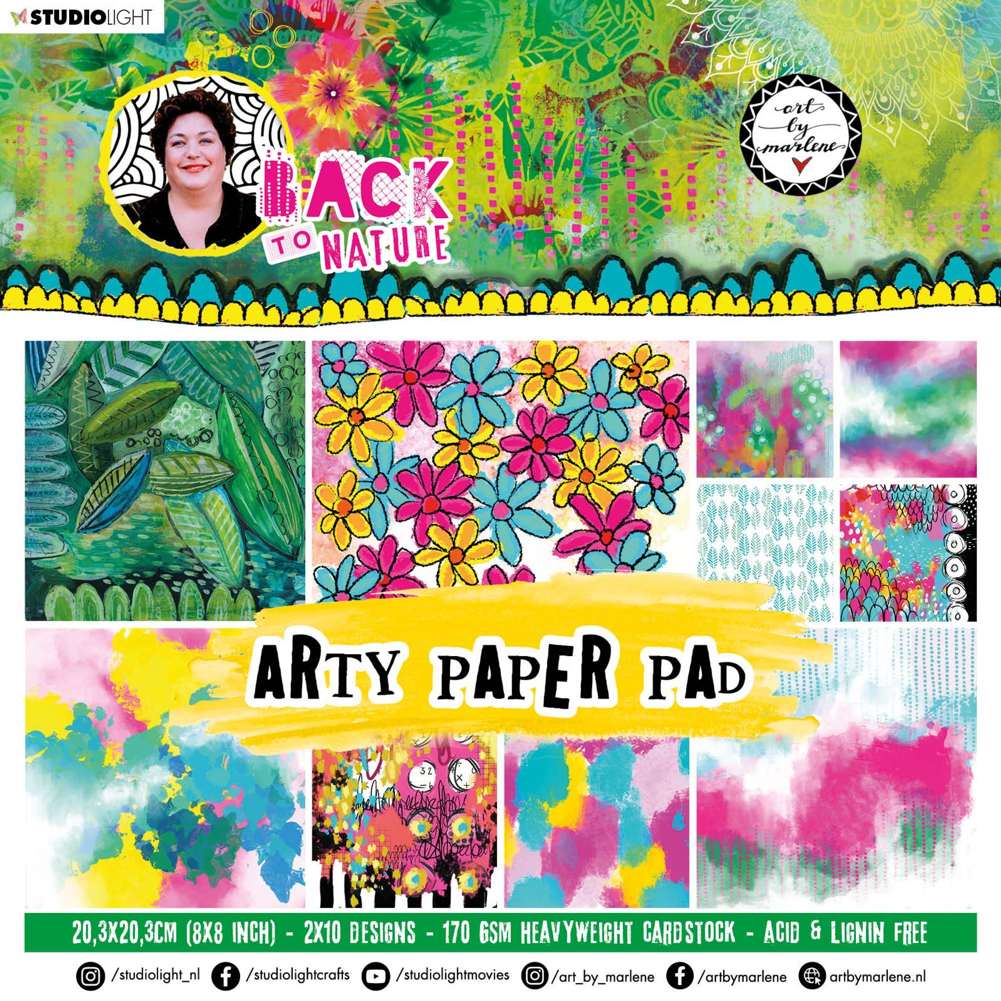 ABM Paper Pad Arty Back To Nature 203,2x203,2x9mm 20 SH nr.28