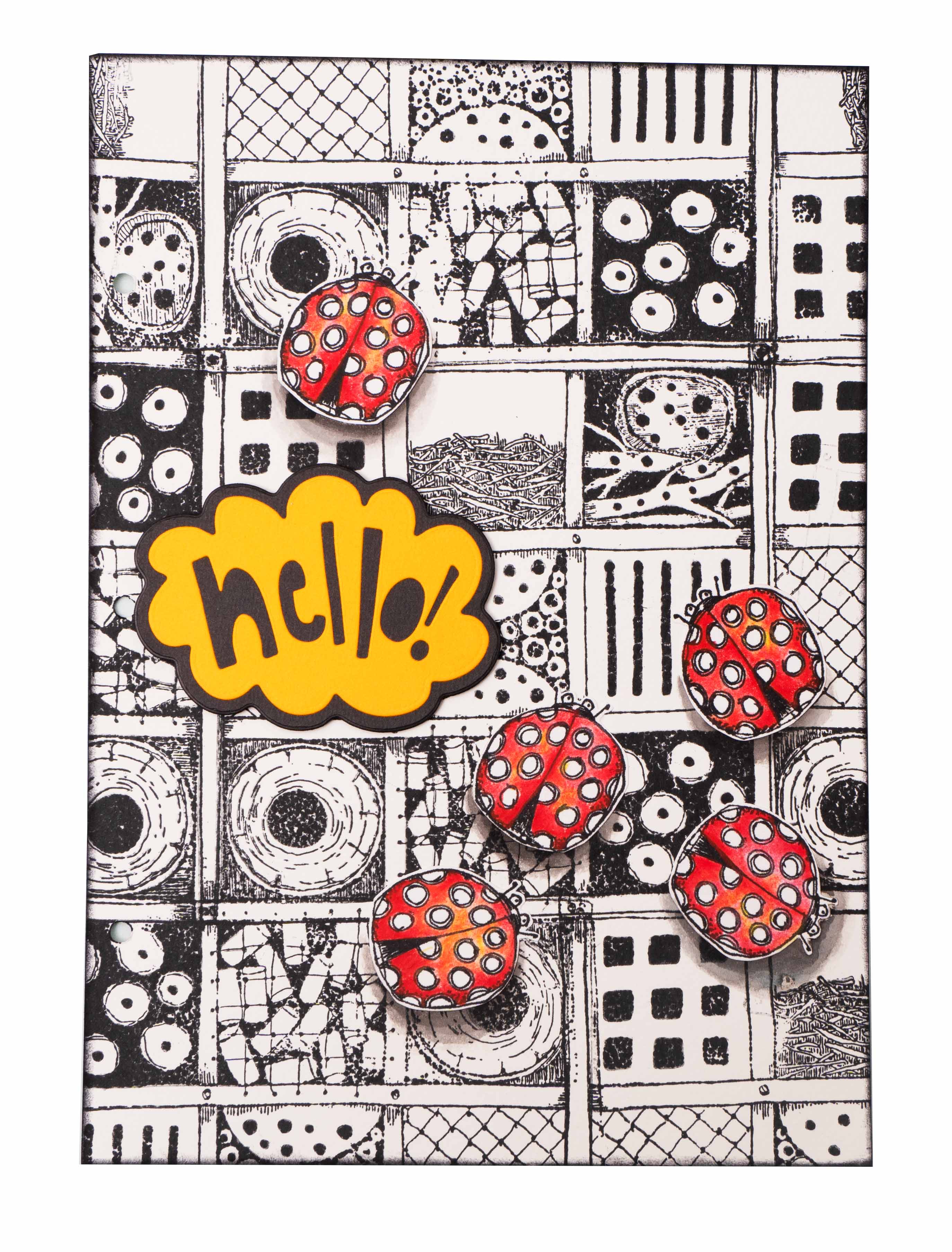 ABM Cutting Die Mixed Labels Back To Nature 110x210x1mm 6 PC nr.143