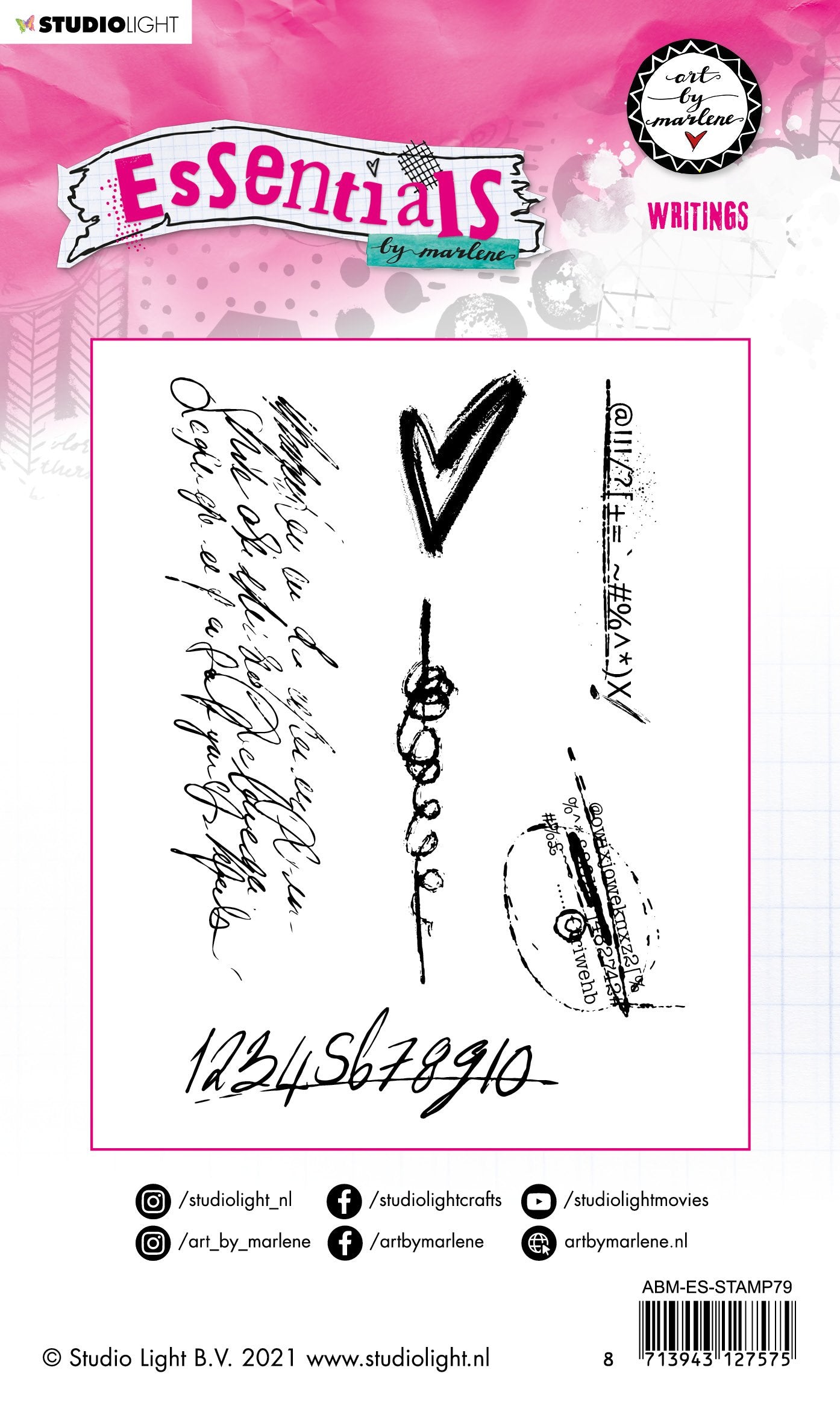 ABM Cling Stamp Writings Essentials 105x148mm nr.79