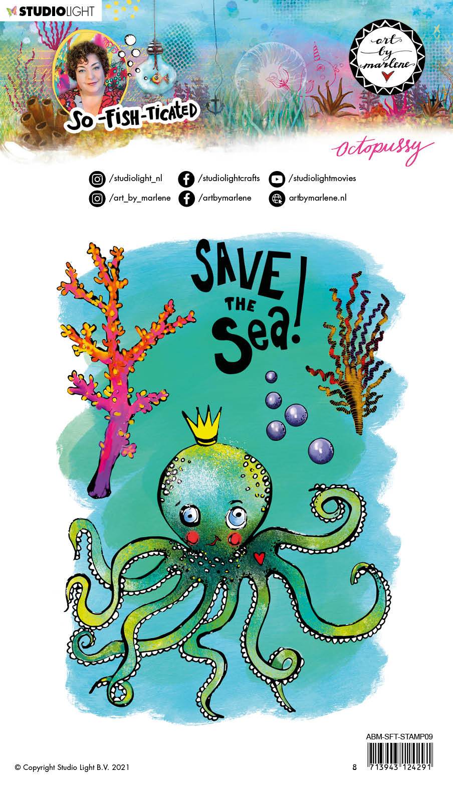 ABM Clear Stamp Octopussy So-Fish-Ticated 148x210mm nr.9