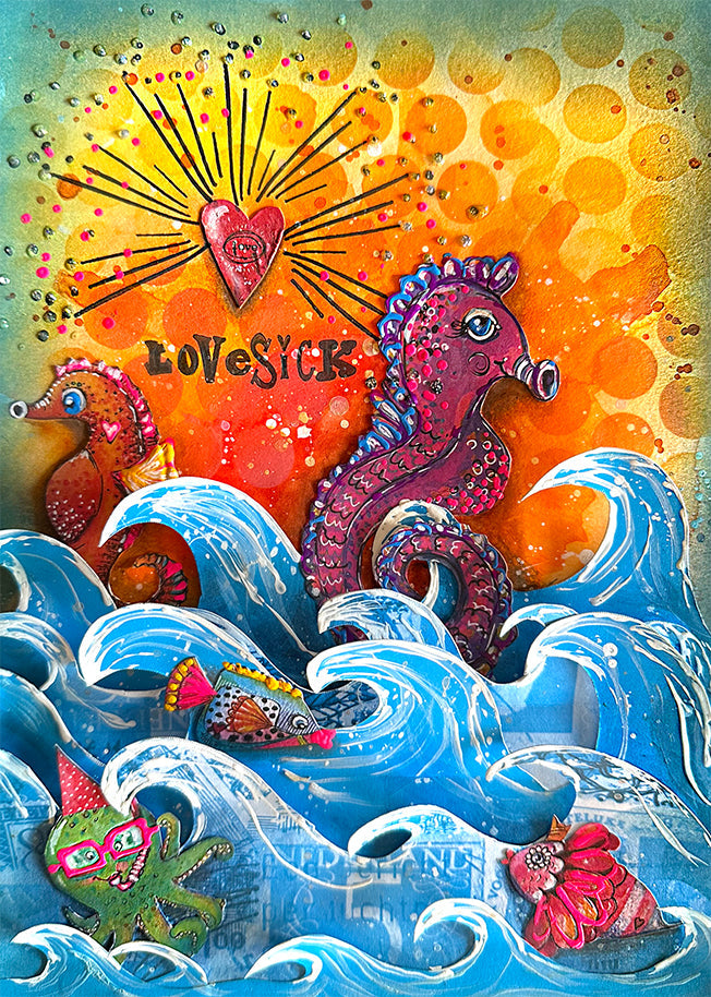 ABM Designer Paper Pad Mono Postage Fun Signature Collection 210x294x10mm 1 PC nr.131