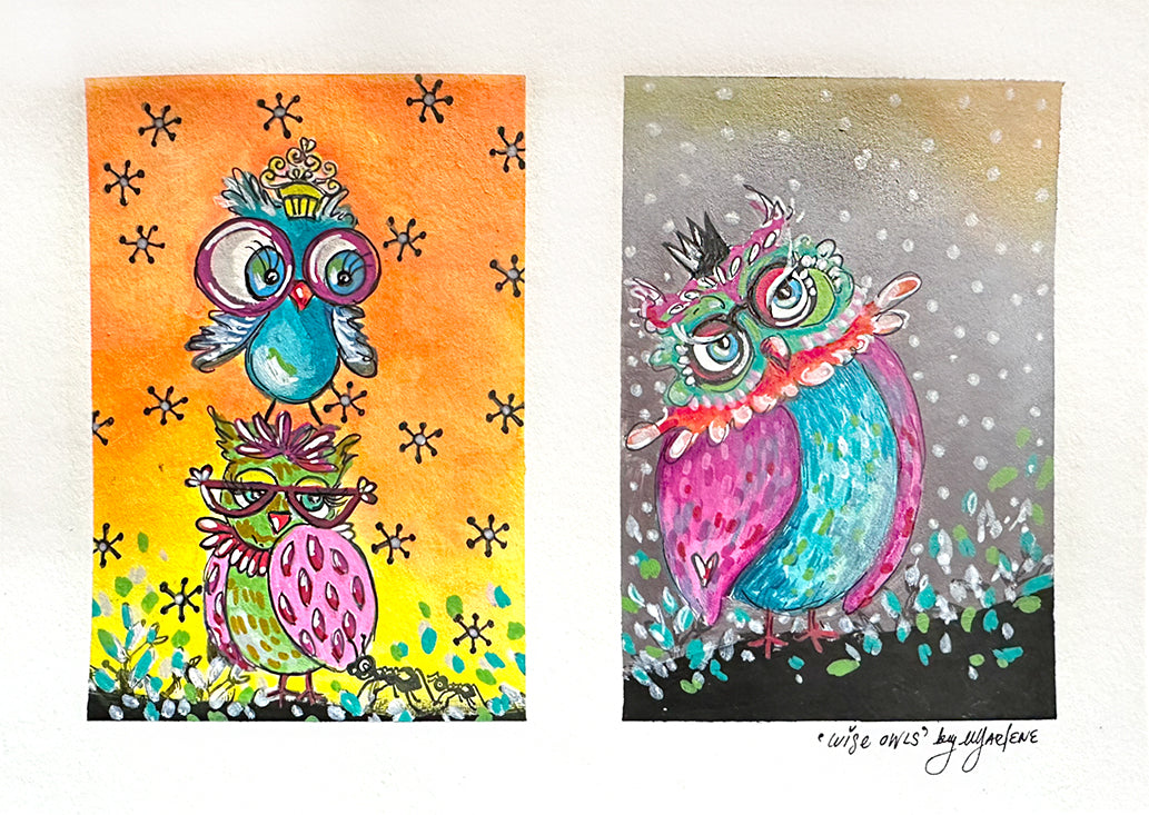 ABM Clear Stamp Owlicious Signature Collection 148x210x3mm 9 PC nr.637