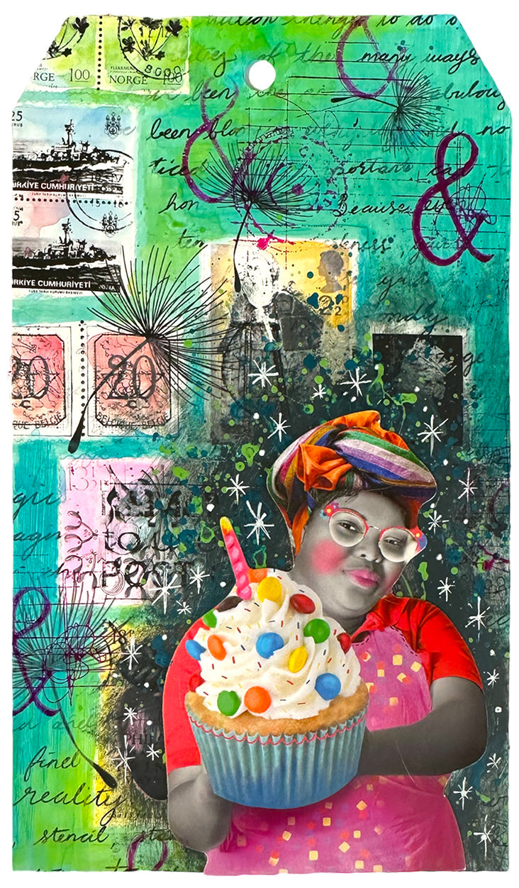 ABM Paper Tags Black And White Prints Signature Collection 100x170x8mm 21 PC nr.01