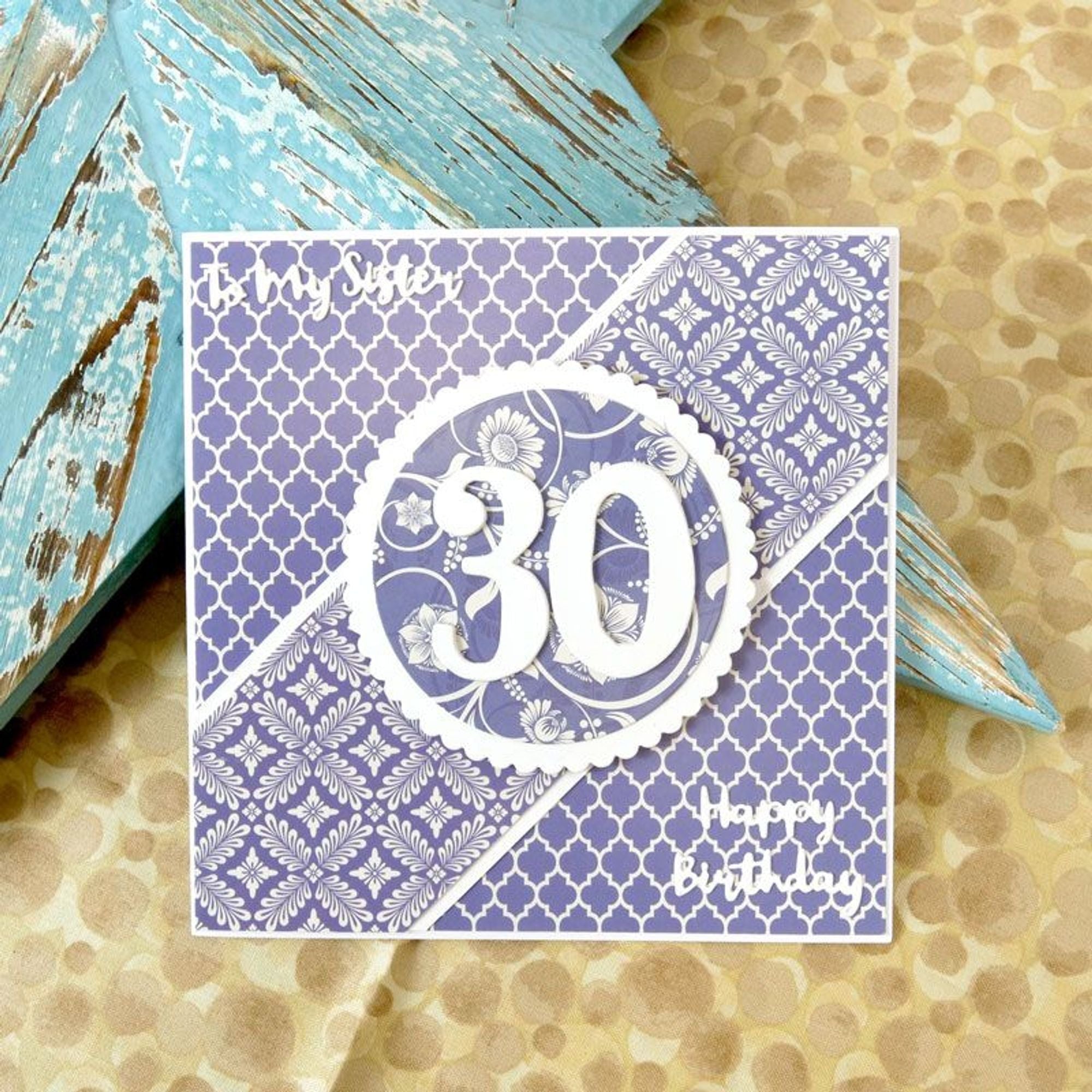 Adorable Scorable Pattern Pack - Blue & Cream