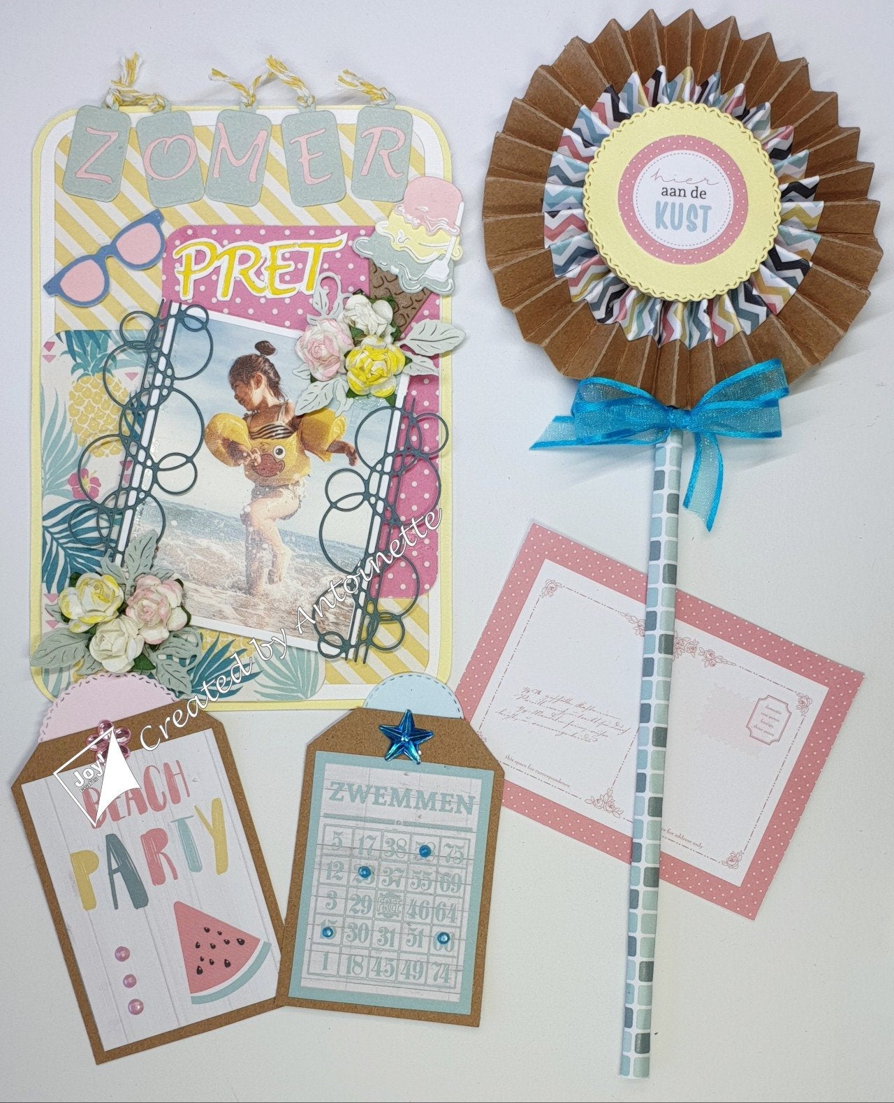 Cutting Sheets A4 - At The Beach 5 Sheets