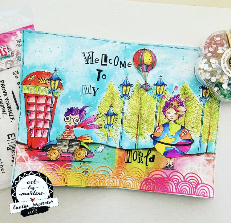 Art by Marlene Rub on Sticker Alphabet & Quotes Essentials nr.1