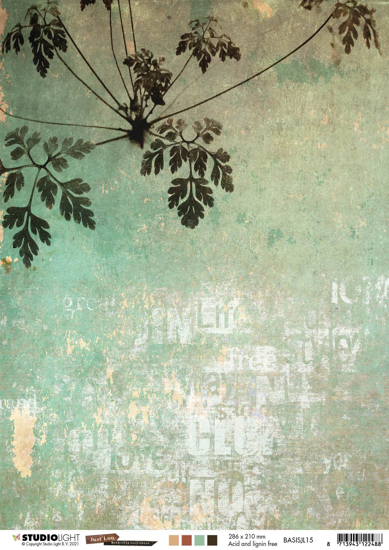 Just Lou BG Paper 170gr Butterfly Collection 210x297mm nr.15