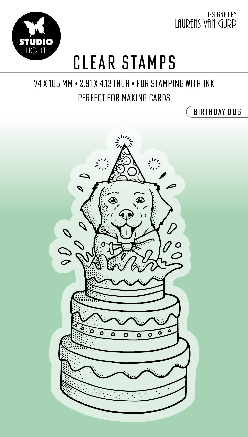 BL Clear Stamp Birthday Dog Essentials 96x45x3mm 1 PC nr.410