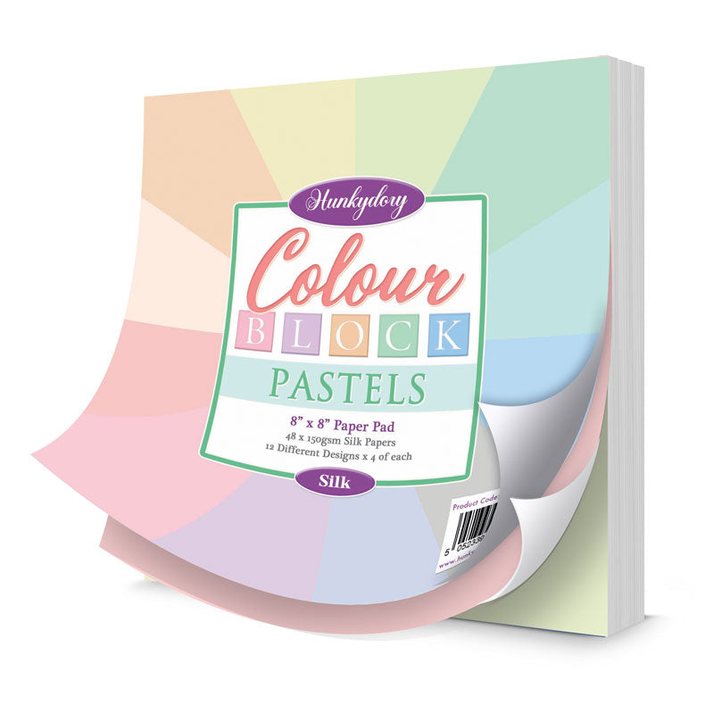 Basic Colors Pad Colour Block Paper Pad - Pastels - Silks