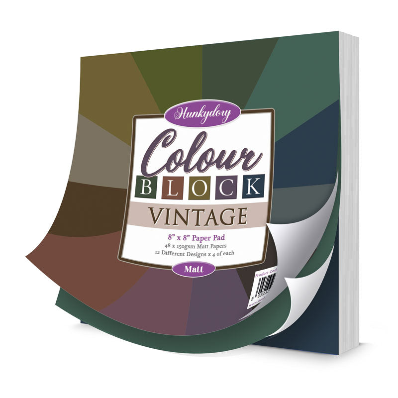 Color Blocks On Paper Colour Block Paper Pads - Vintage - Matt