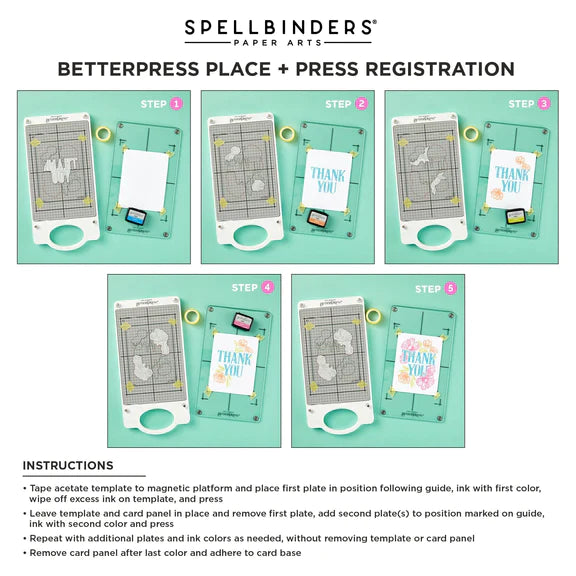 Blooming Garden Press Plates from the BetterPress Place & Press Registration Collection