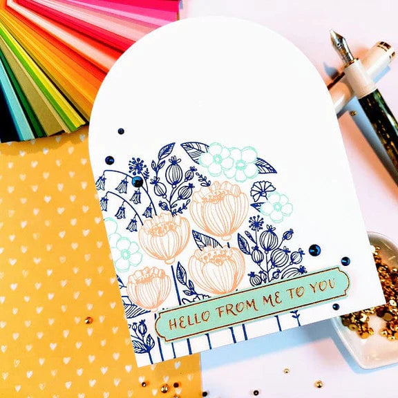 Blooming Garden Press Plates from the BetterPress Place & Press Registration Collection