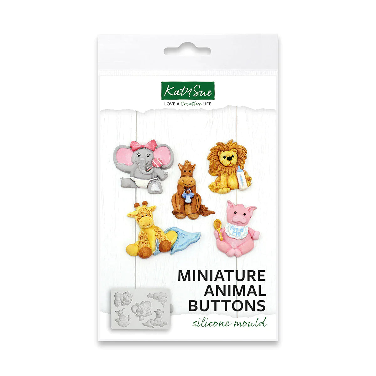 Miniature Animal Buttons Silicone Mould