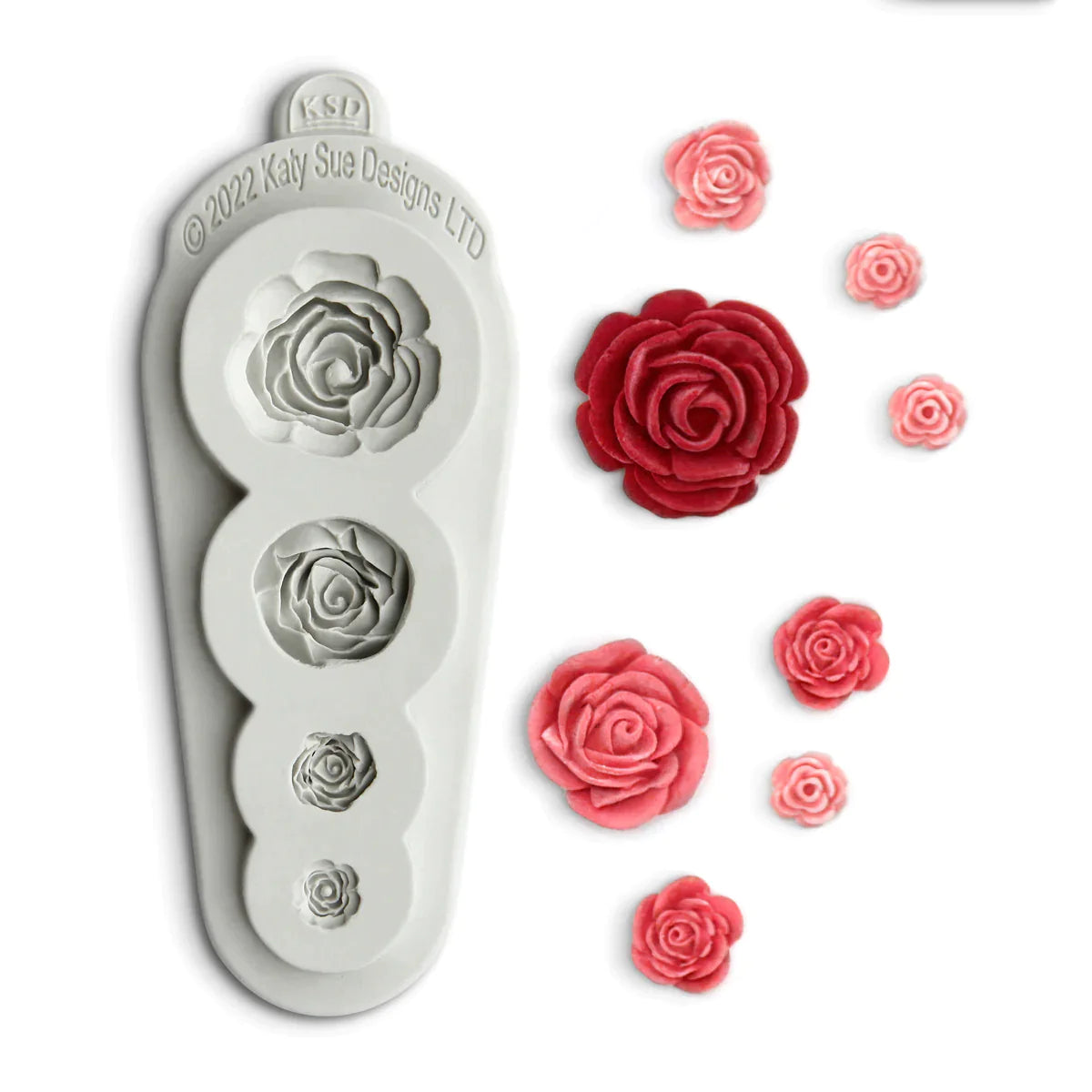4 in 1 Roses Silicone Mould