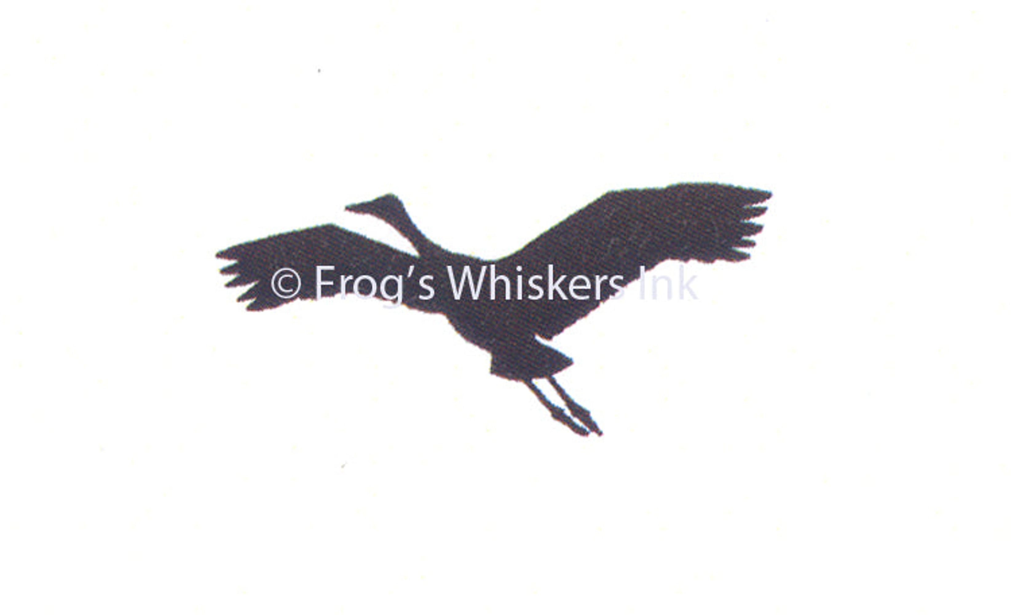 Frog's Whiskers Stamps - Flying Crane