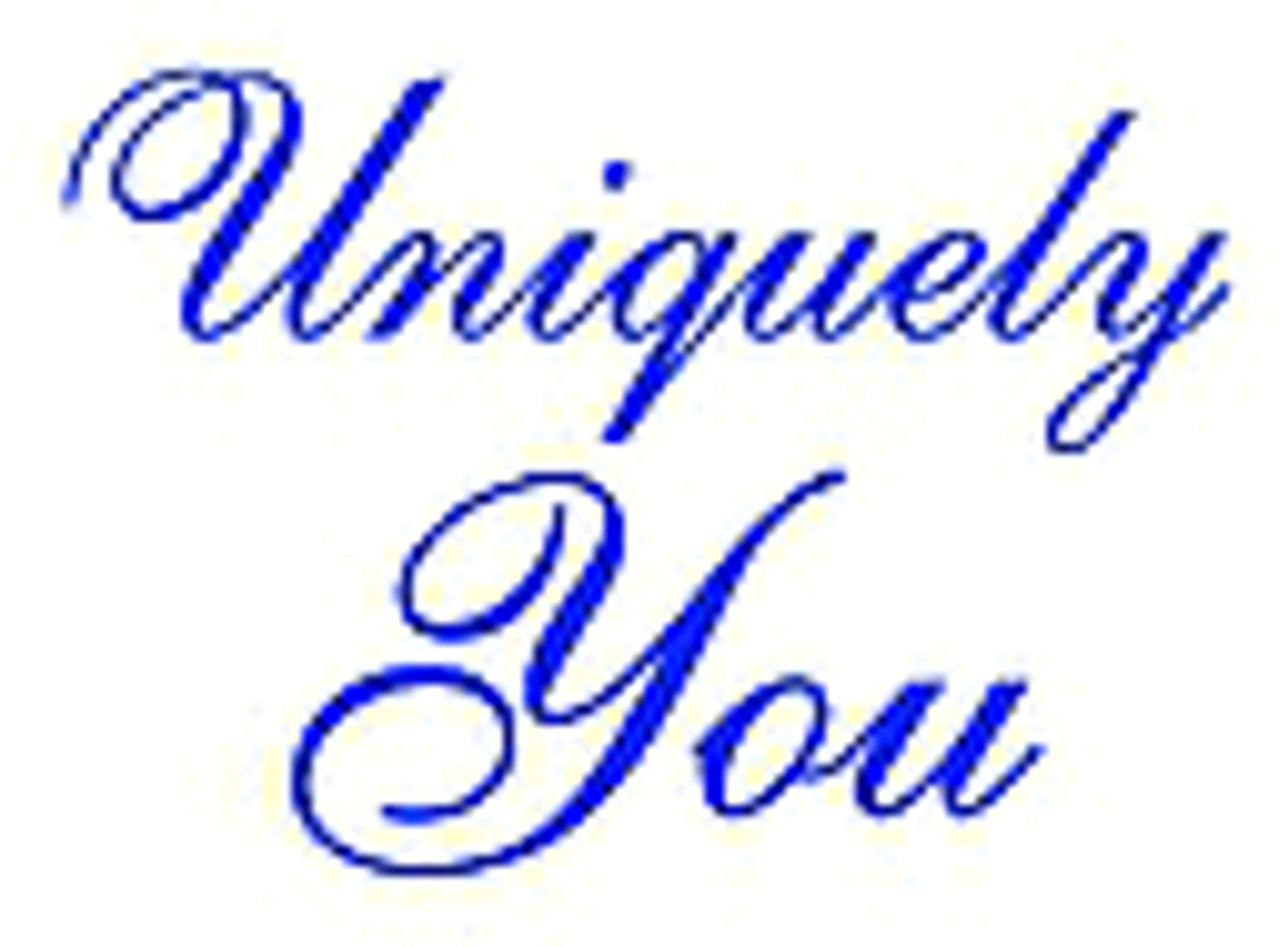 Uniquely You Rubber Cling Stamp