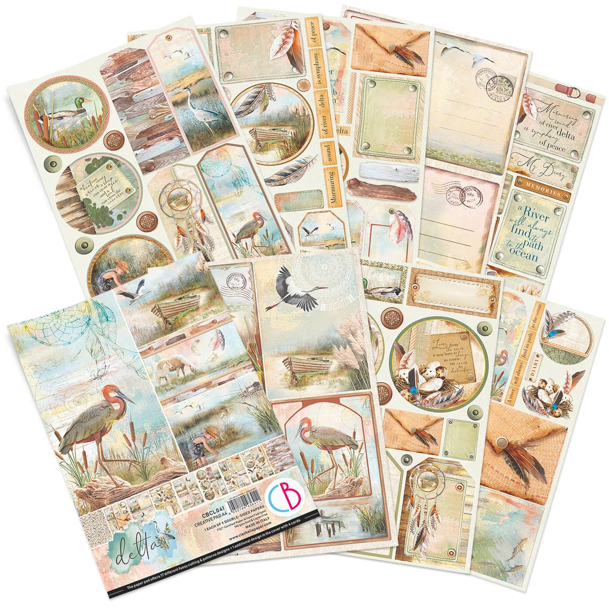 Ciao Bella Delta Creative Pad A4 9/Pkg