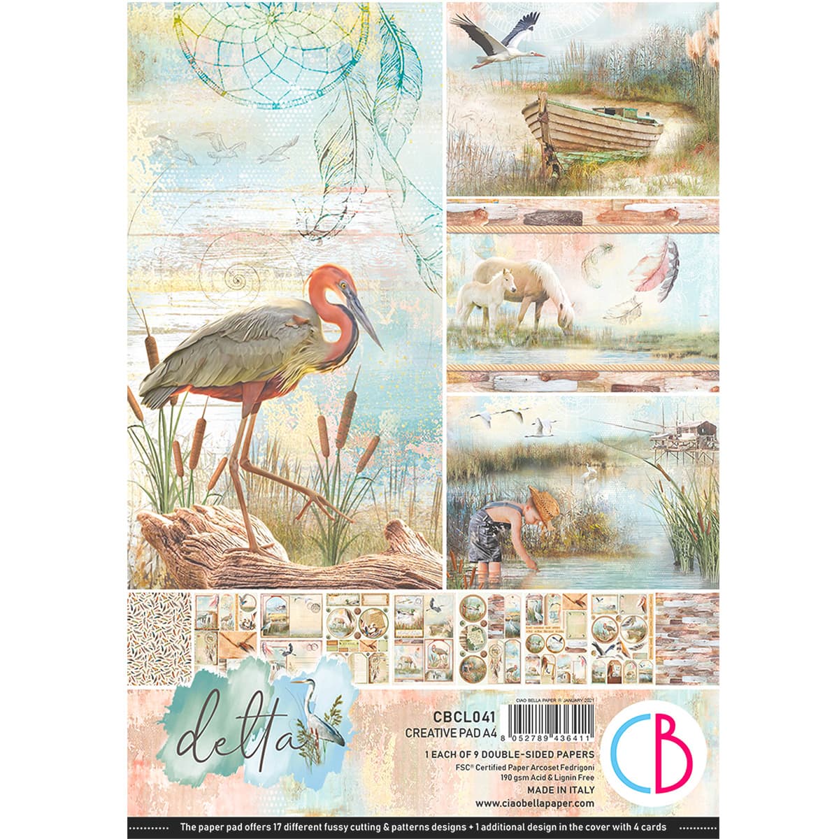 Ciao Bella Delta Creative Pad A4 9/Pkg