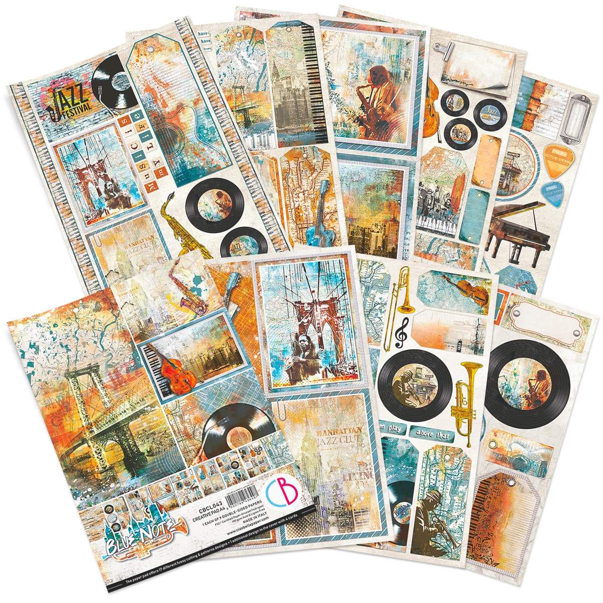 Ciao Bella Blue Note Creative Pad A4 9/Pkg