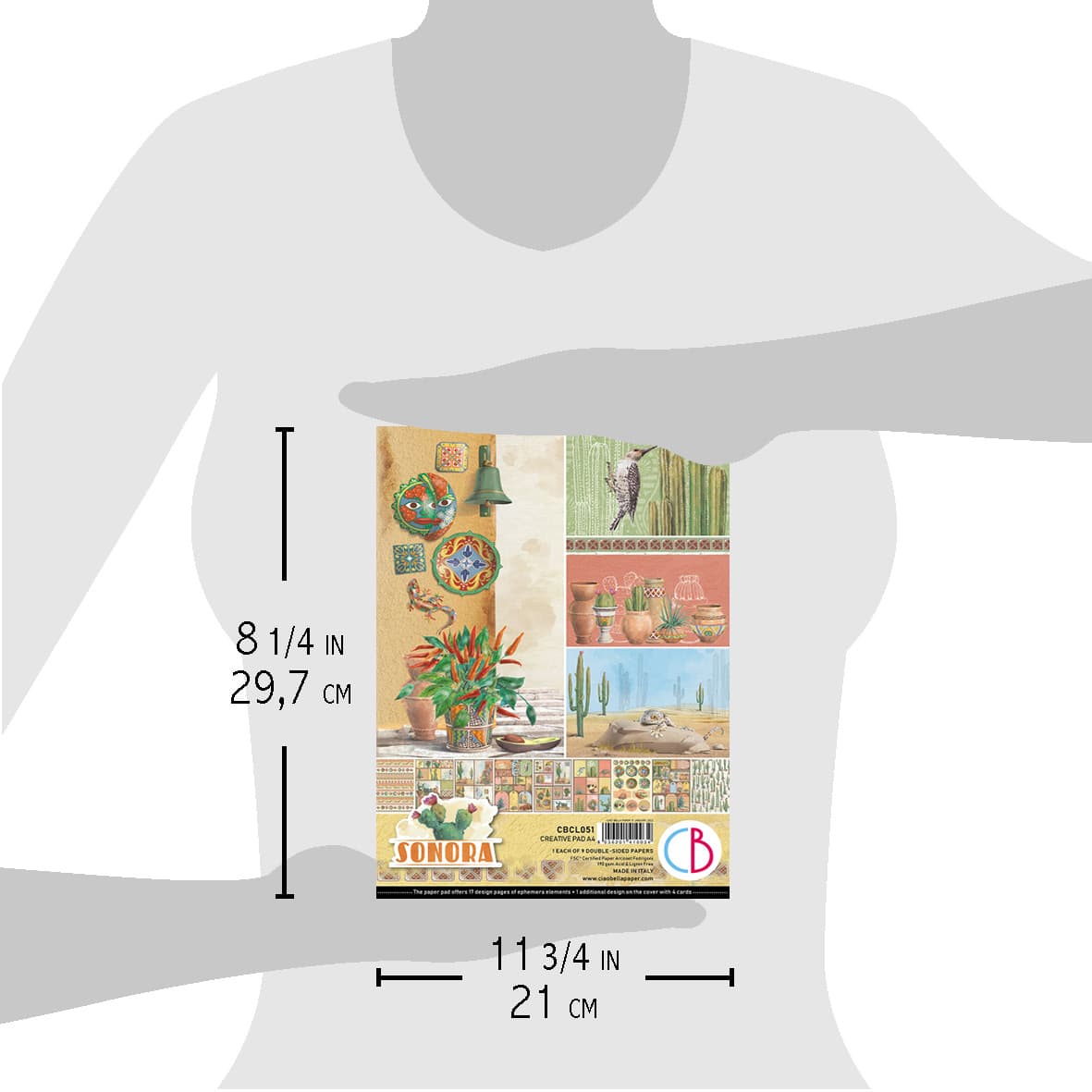 Ciao Bella Sonora Creative Pad A4 9/Pkg