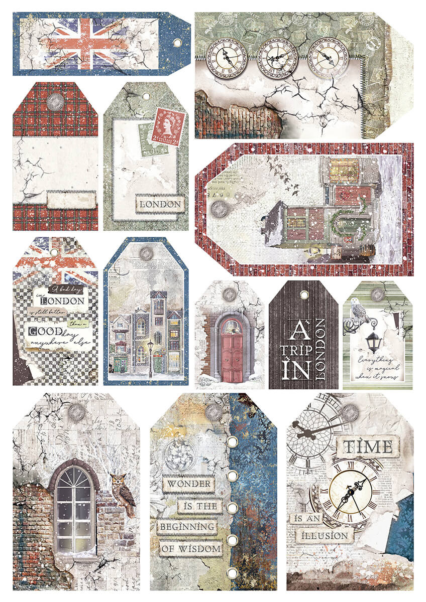 London's Calling Creative Pad A4 9/Pkg + 1 Free deluxe sheet
