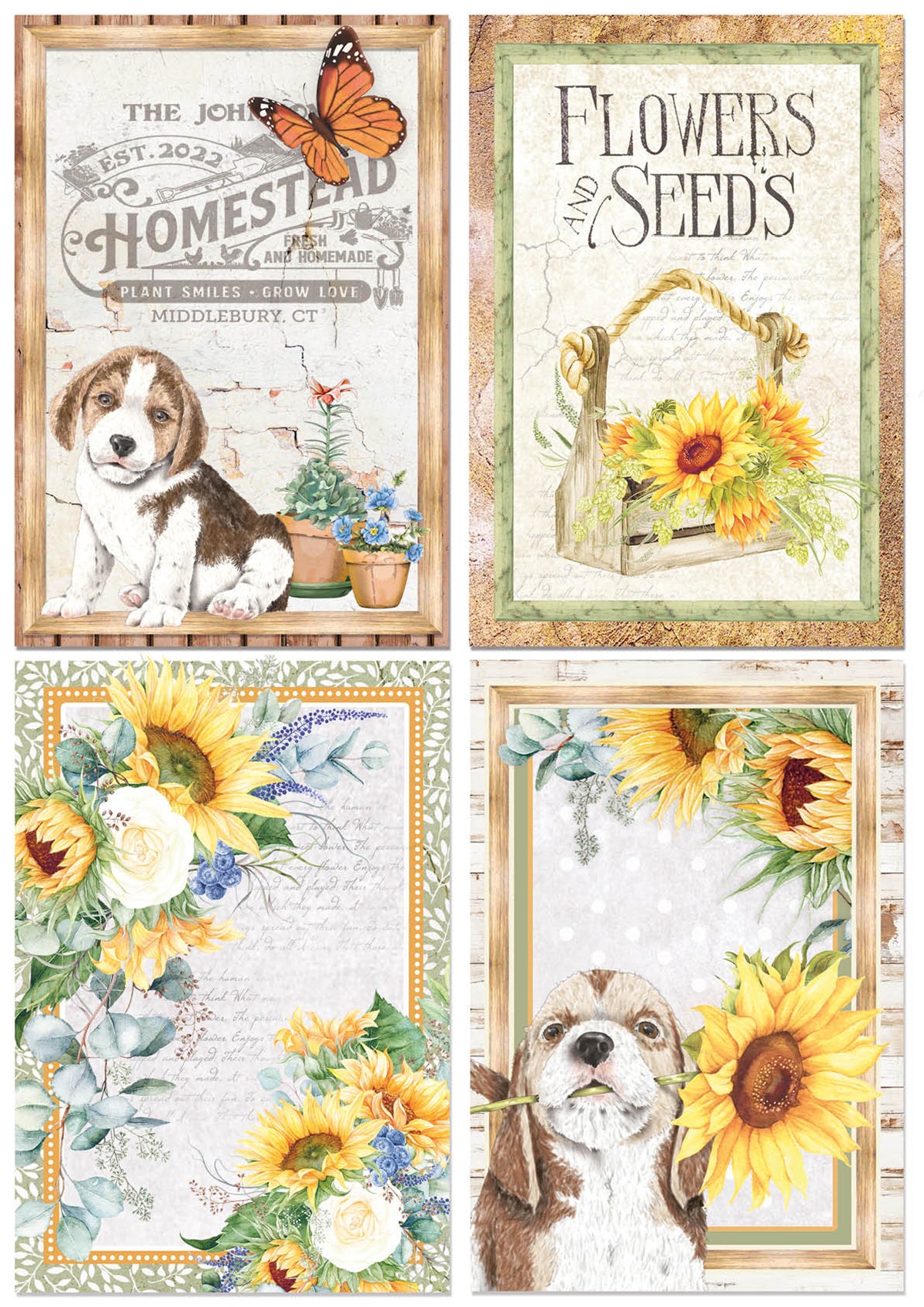 Ciao Bella Farmhouse Garden Creative Pad A4 9/Pkg