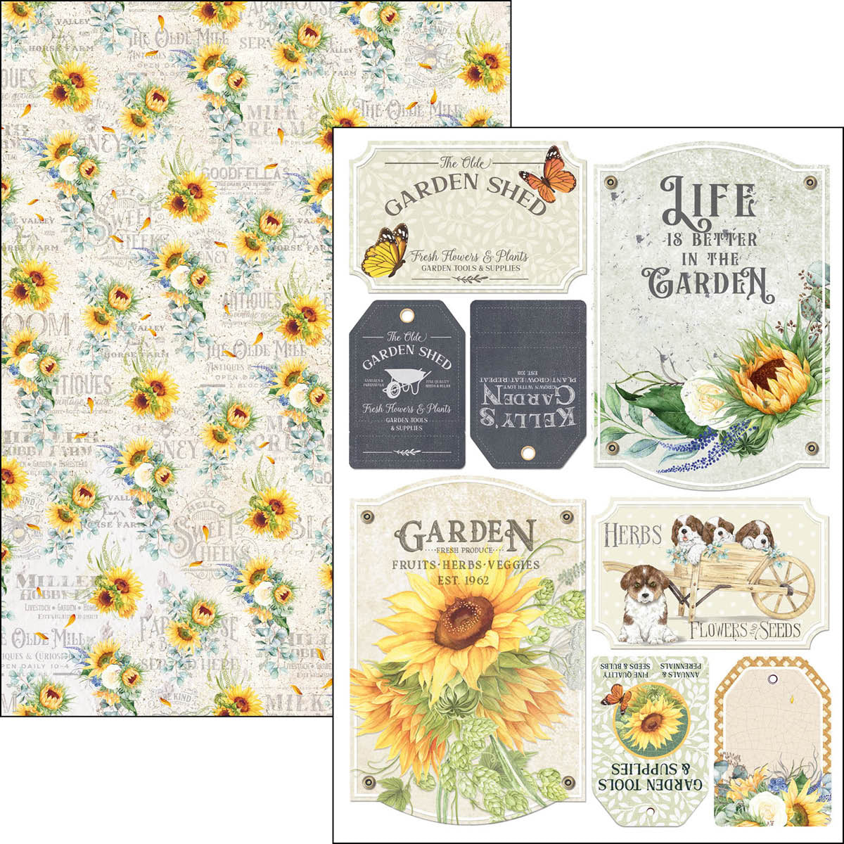 Ciao Bella Farmhouse Garden Creative Pad A4 9/Pkg