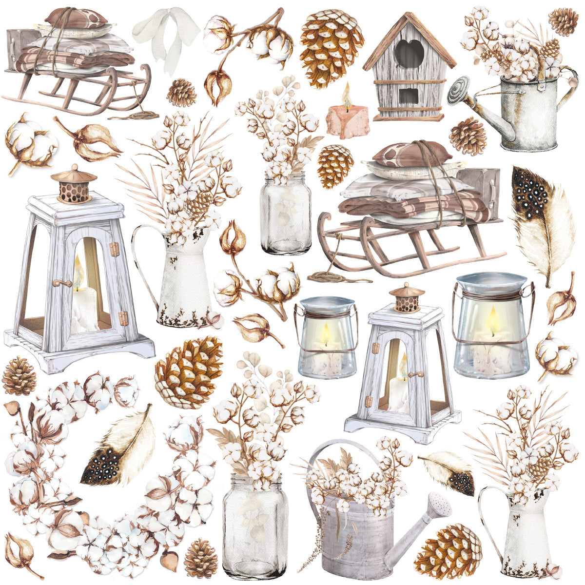 Cozy Moments Pad 8x8 12/Pkg