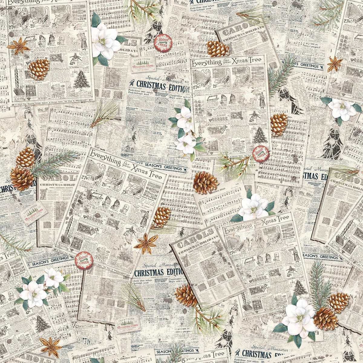 Christmas Vibes Pad 8x8 12/Pkg