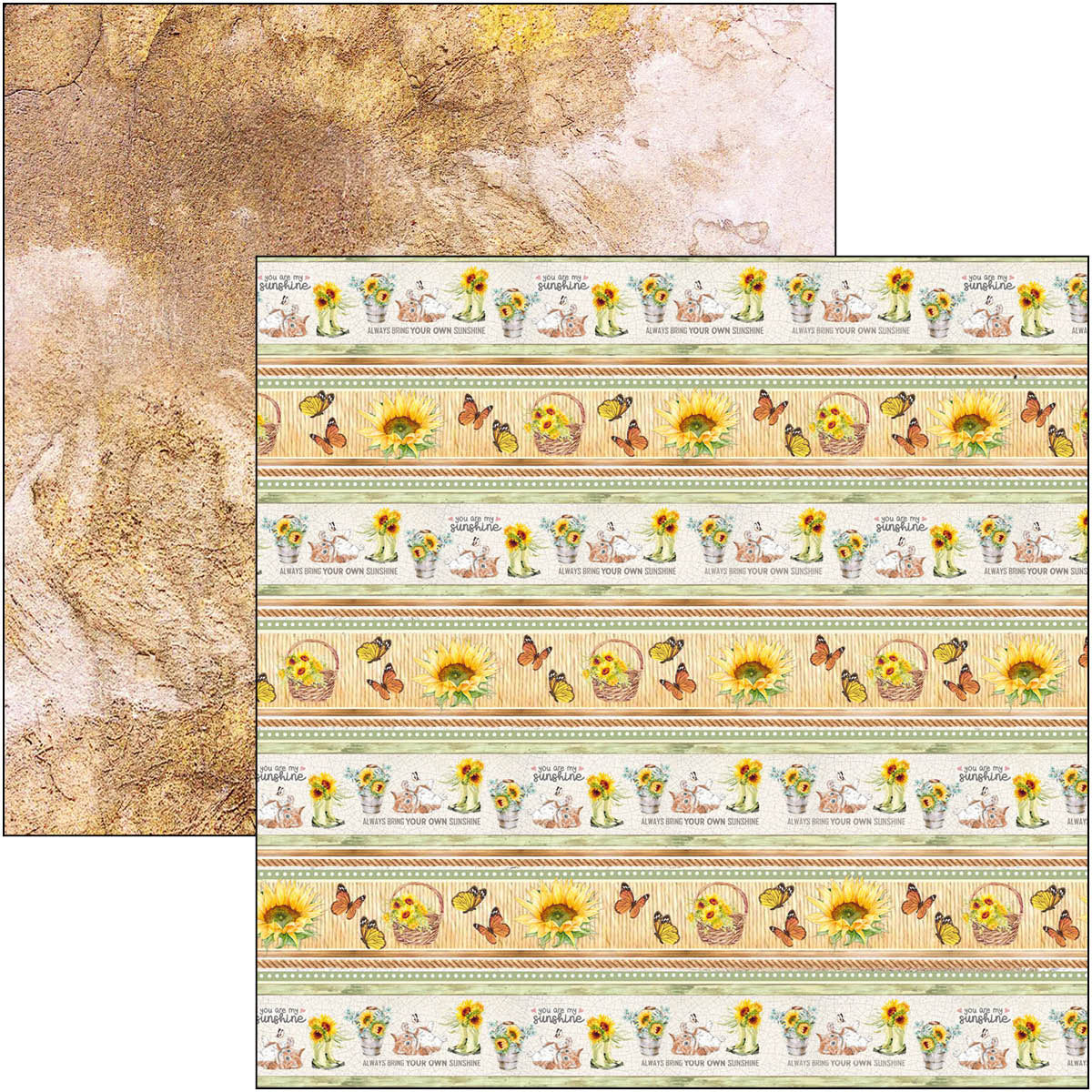 Ciao Bella Farmhouse Garden Paper Pad 8"x8" 12/Pkg