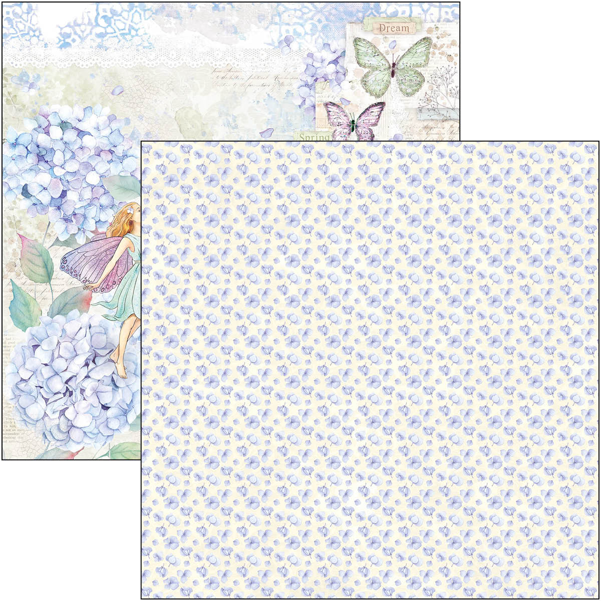 Stamperia Blue Land Double-Sided Paper Pad, 12 x 12