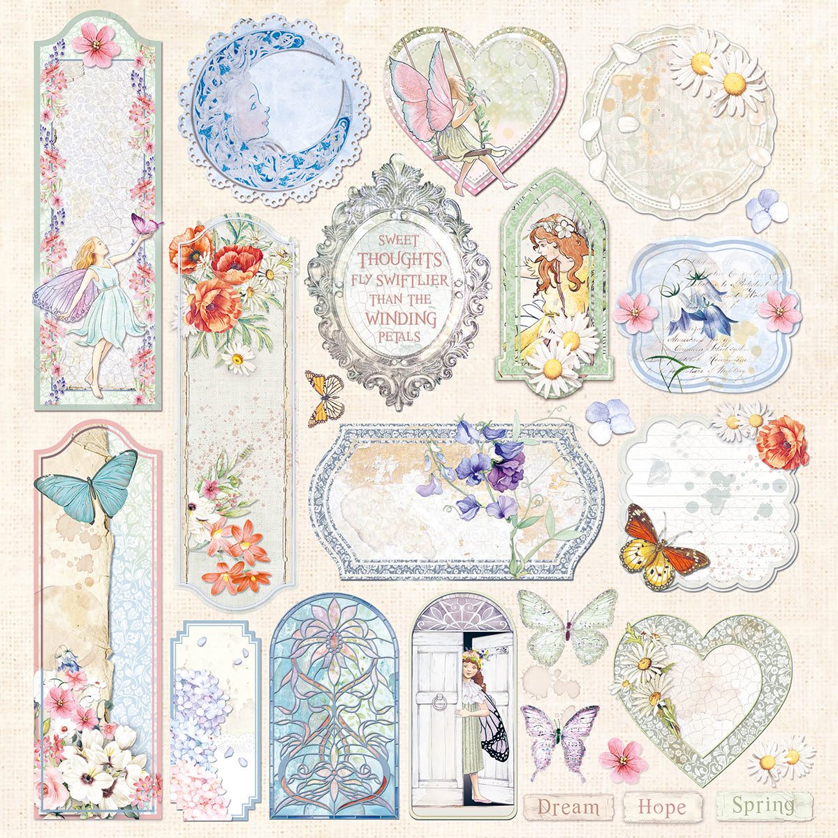 Ciao Bella Enchanted Land Paper Pad 8"x8" 12/Pkg